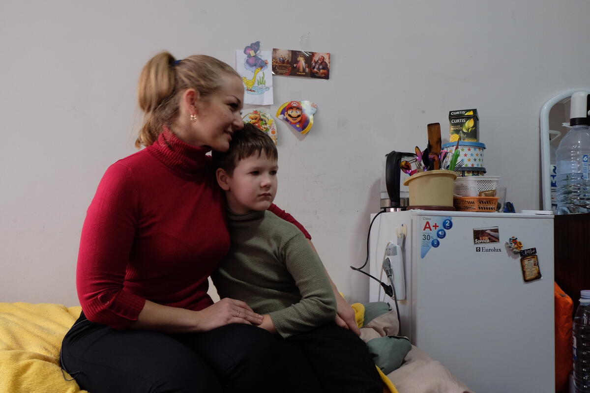 Together with women forced to flee