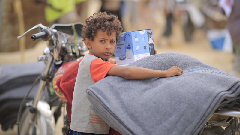 Displaced Boy in Yemen